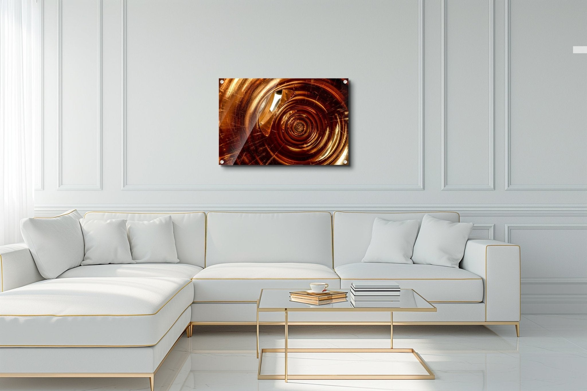 Photo of 14k Burkart Elite Rose Gold Flute. Acrylic Print. - Acrylic Print - Architecture In Music