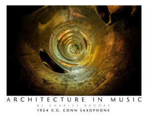 Photo of 1924 CG Conn C-Melody Saxophone. High Quality Poster. - Giclée Poster Print - Architecture In Music