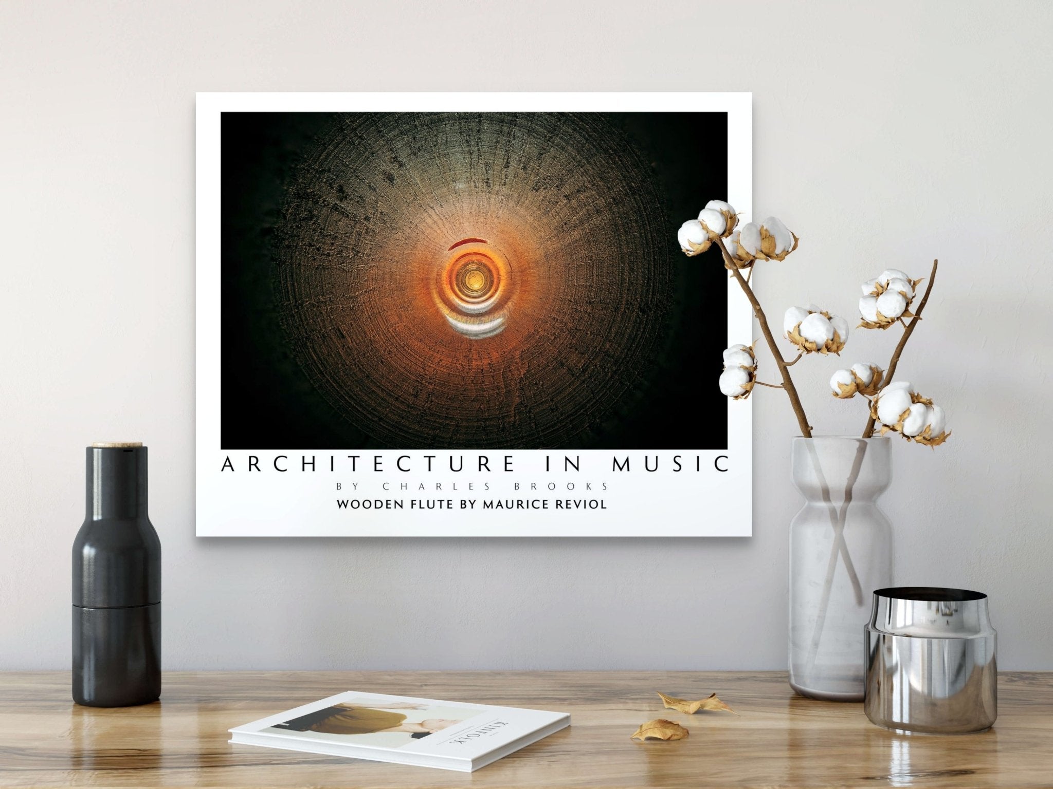 Photo of Fine Wooden Flute. High Quality Poster. - Giclée Poster Print - Architecture In Music