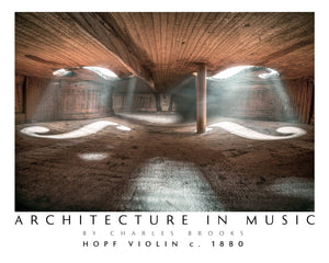 Photo of Hopf Violin circa 1880, part 1. High Quality Poster. - Giclée Poster Print - Architecture In Music