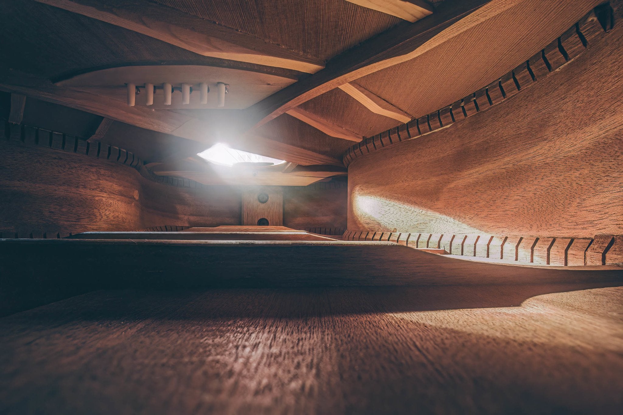 Photo of Inside an Acoustic Guitar, Part 1. Signed Limited Edition Museum Quality Print. - Giclée Museum Quality Print - Architecture In Music